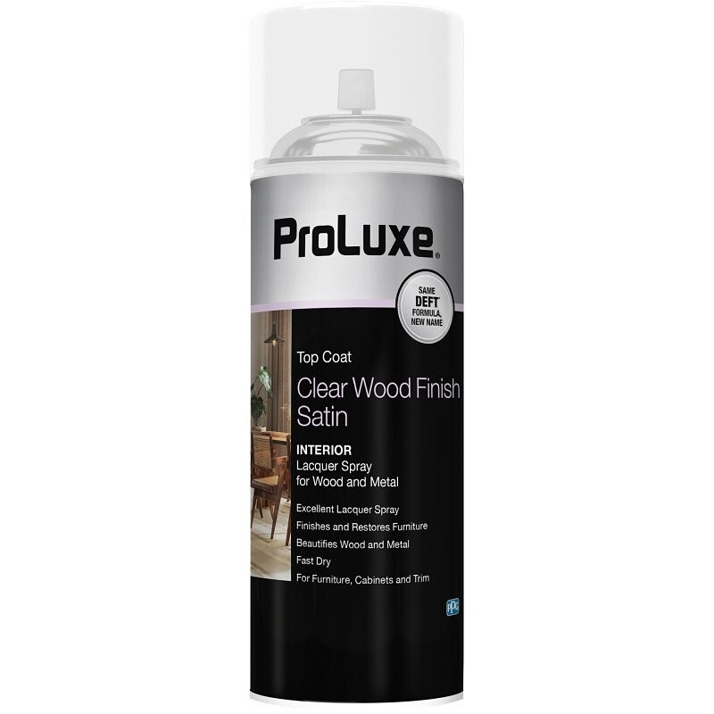 NEW PROLUXE PLX017S/54 SPRAY SATIN LACQUER CLEAR WOOD FINISH SEALER 5881917