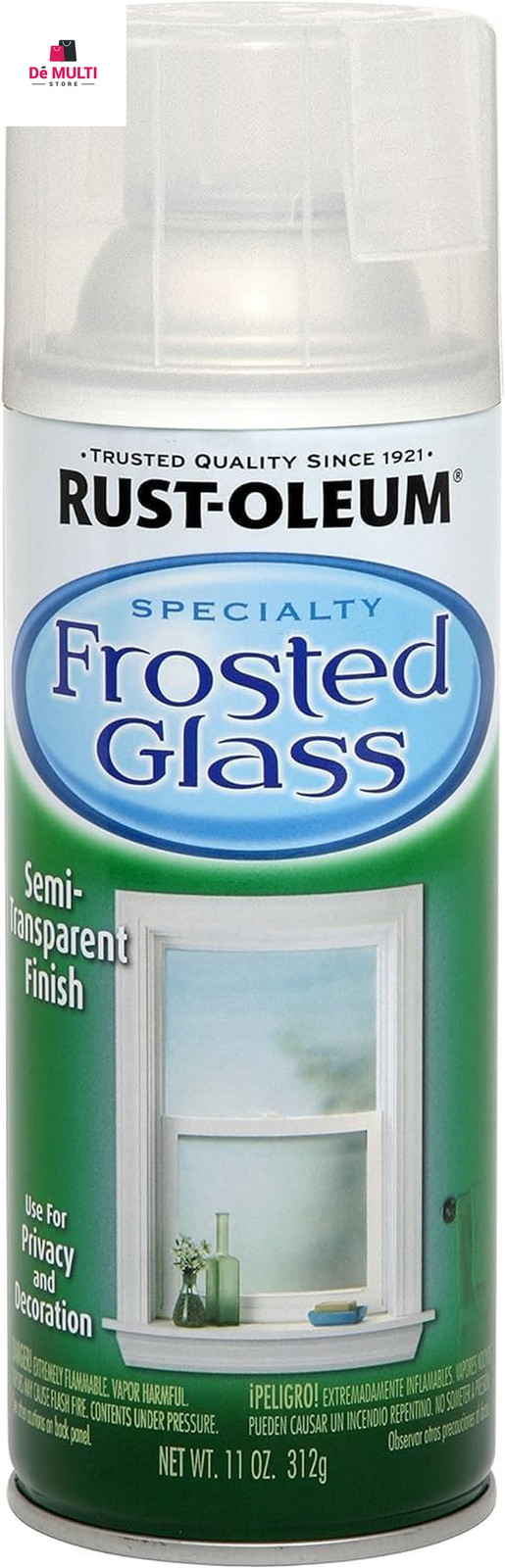 Rust-Oleum Specialty Gloss FROSTED GLASS Spray Paint 11 oz Privacy Décor Etched
