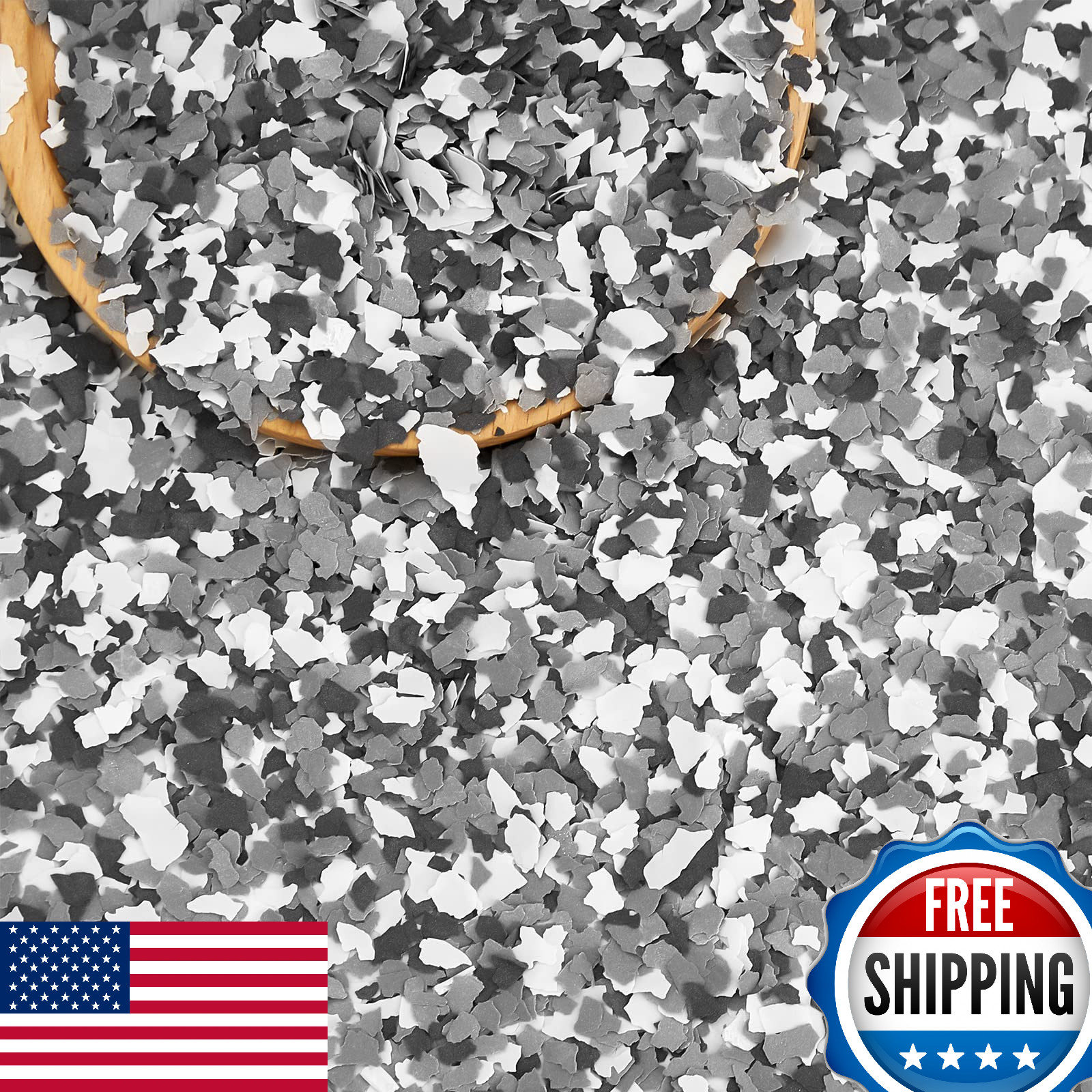 Taiyin 2.8Kg 6.17lb Epoxy Flakes Decorative Color Chips Garage Concrete Floor