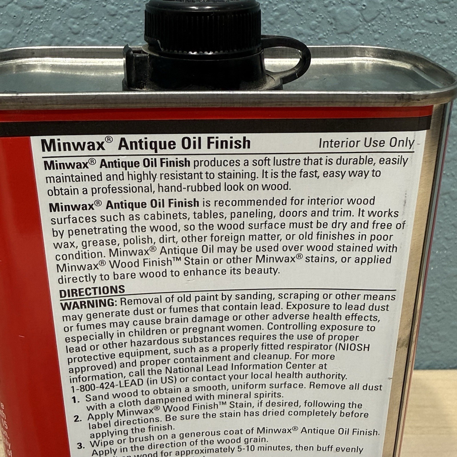 Minwax Antique Oil Finish Hard Finish Soft Lustre Wood 16 oz Discontinued NEW