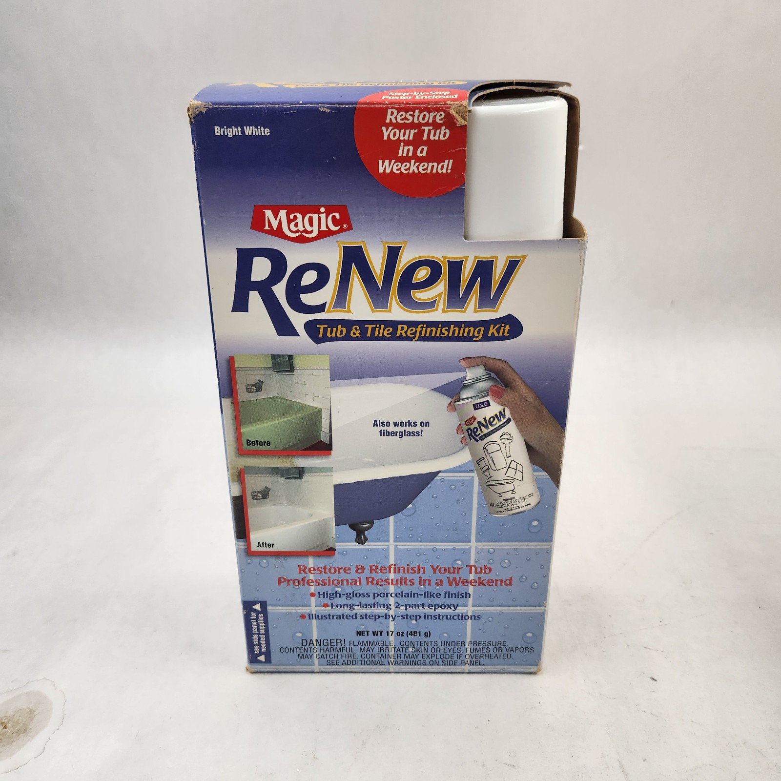 Magic Tub and Tile Refinishing Kit – Spray on Aerosol – Refinish Sinks Tile Porc