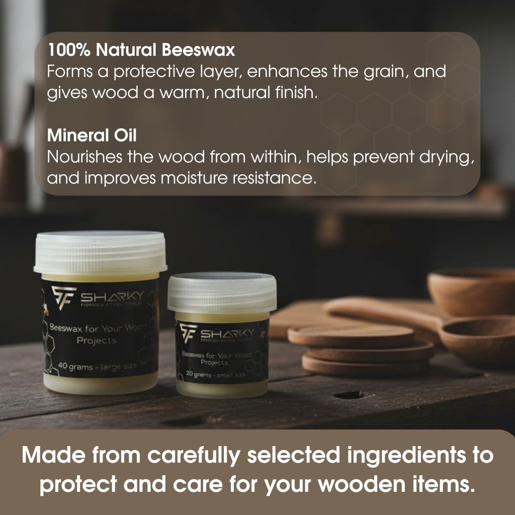 Natural Beeswax Wood Wax Conditioner for Tool Handles Carving Tool Cutting Board