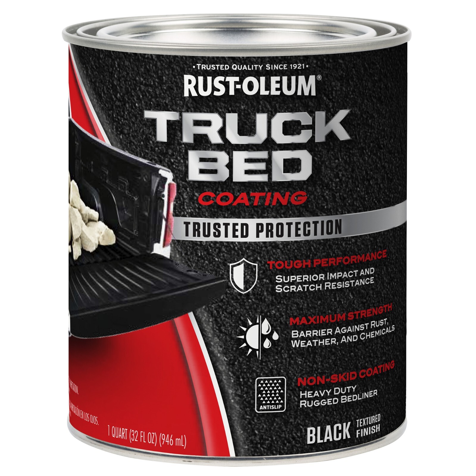 Rust-Oleum 342668 Automotive Truck Bed Coating Black quart