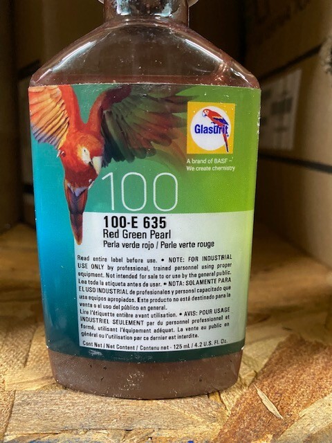 Glasurit 100-E-635, Red Green Pearl, 0.5 L / 16.9 oz, EXP 02/15/2025