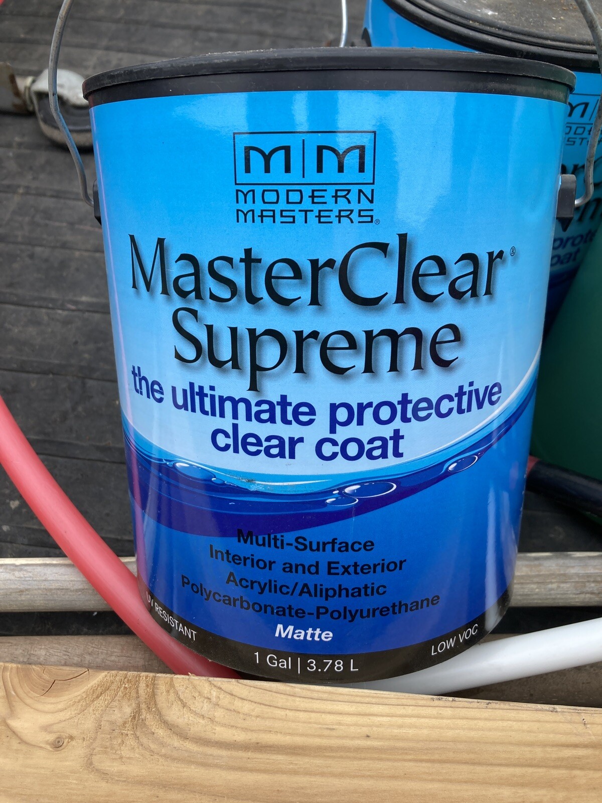 Modern Masters MasterClear Supreme Satin Clear Water-Based Protective Coat Gallo
