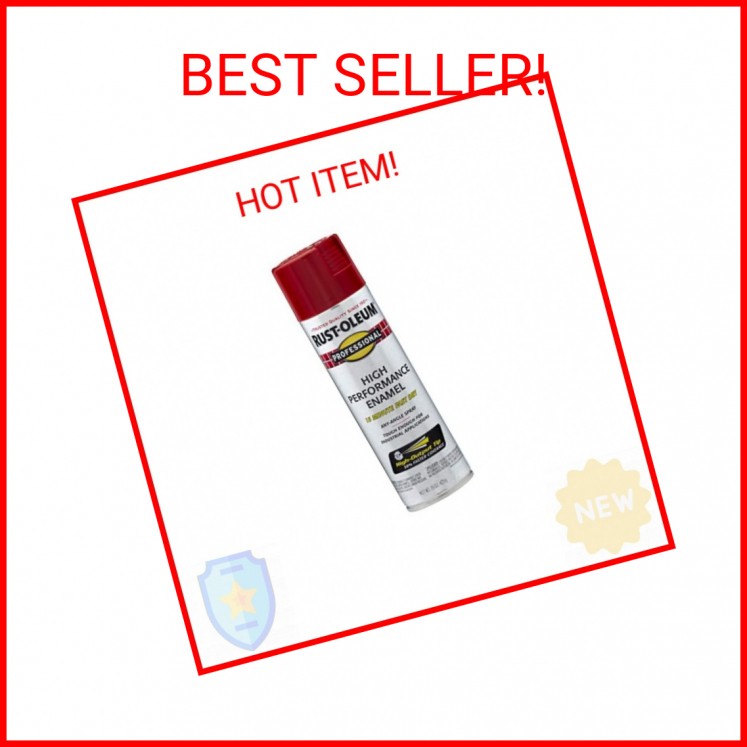 Rust-Oleum 7564838 Professional High Performance Enamel Spray Paint, 15 Oz, Glos
