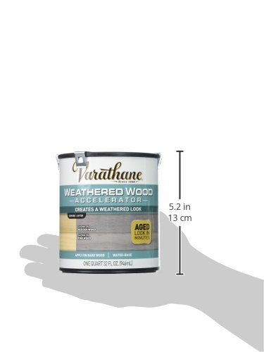 Varathane Quart Weathered Gray Wood Stain for Natural Aged Look Indoor Use