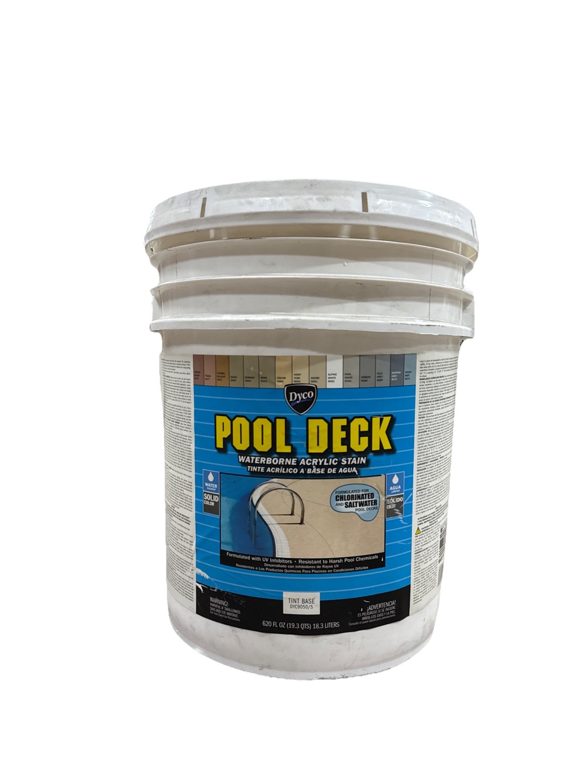 DYCO DYC9050/5 – Pool Deck Waterborne Acrylic Stain 5 Gallon Tint Base