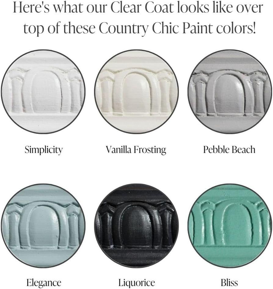 Clear Coat Pint (16Oz) – Eco-Friendly Clear Satin Sheen Top Coat for Chalk Style