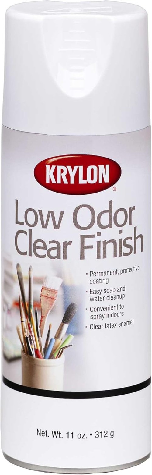 Low Odor 11-Ounce Clear Matte Finish Spray – Ideal for Crafts and Home Projects