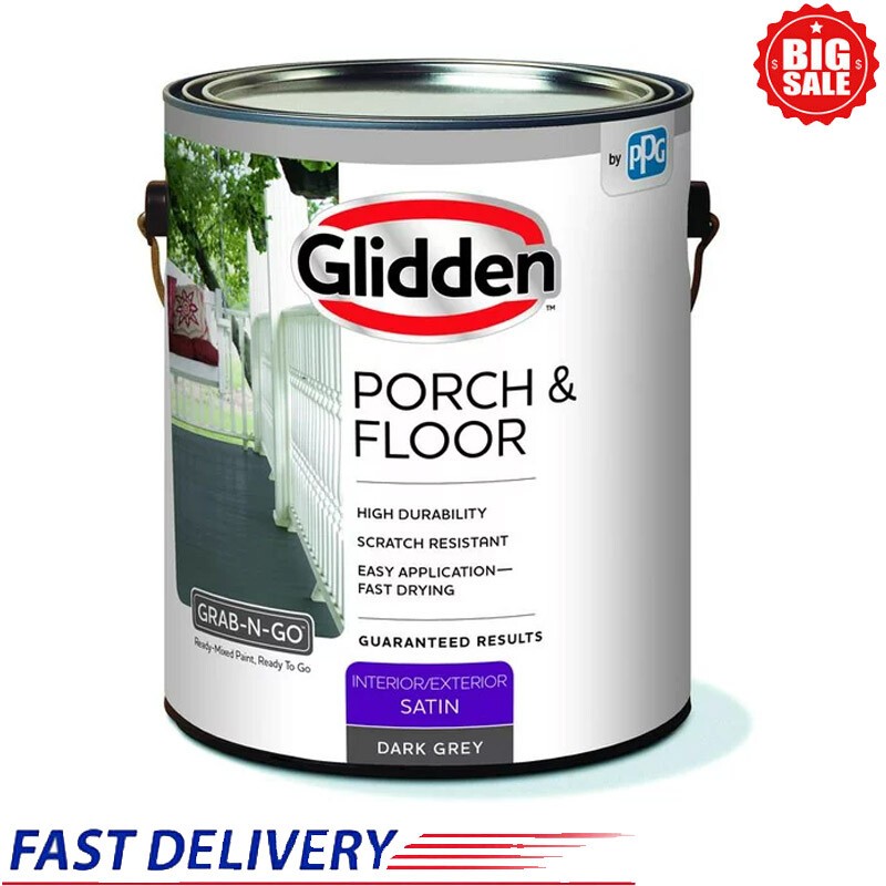 Interior/ Exterior Paint Primer Resists Scratches Porch & Garage Basement Floor