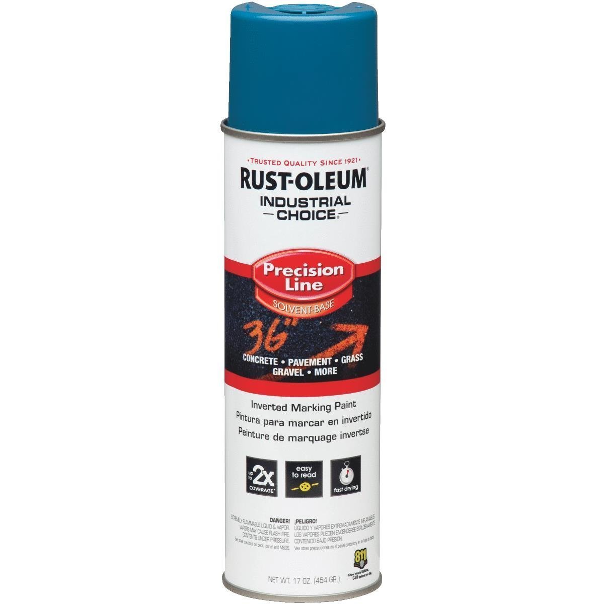 (12 PACK) RUSTOLEUM INDUSTRIAL CHOICE INVERTED MARKING SPRAY PAINT – ASST COLORS