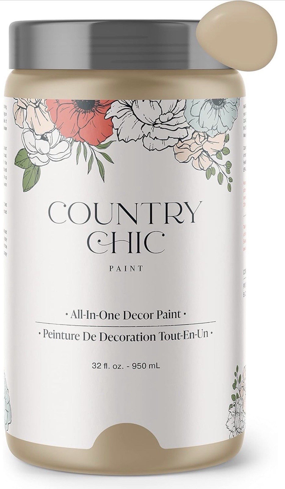 New Country Chic “Road Trip” All-in-One DIY Quart 32 Fl Oz Chalk Project Paint