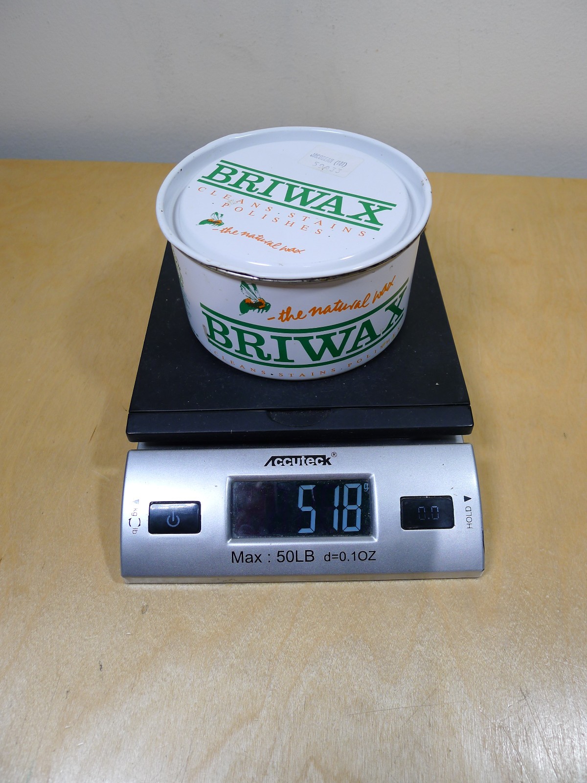 Briwax Jacobean Furniture Wax Polish Wood Cleaner Restorer 400g Natural Tin FULL