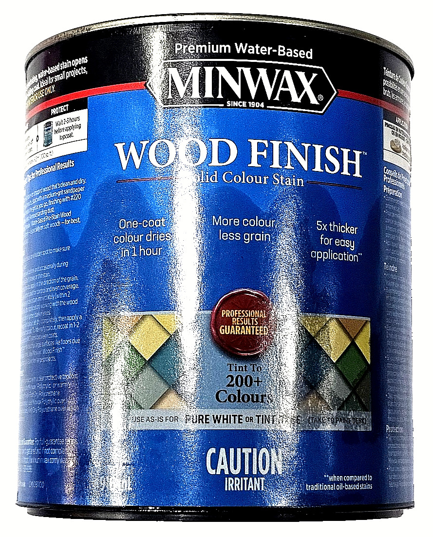 Minwax Premium Water Based Wood Finish Solid Color Stain 916mL