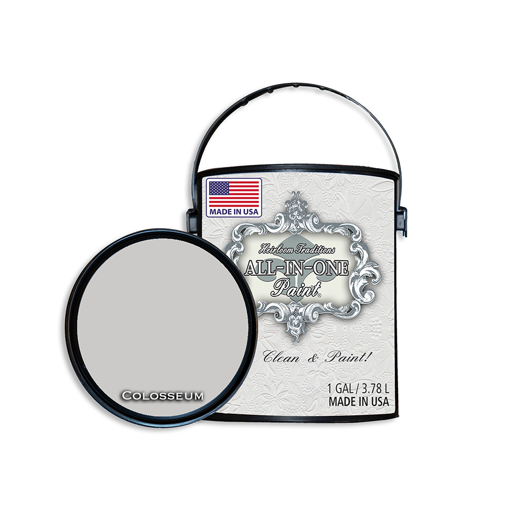 ALL-IN-ONE Paint by Heirloom Traditions – Colosseum (Gray White) – 128 Fl Oz