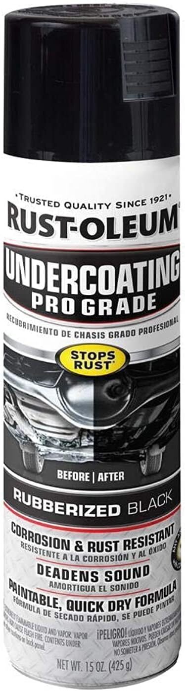 Rust-Oleum 248656 Automotive Professional Rubberized Undercoating, 15 Oz, Can,