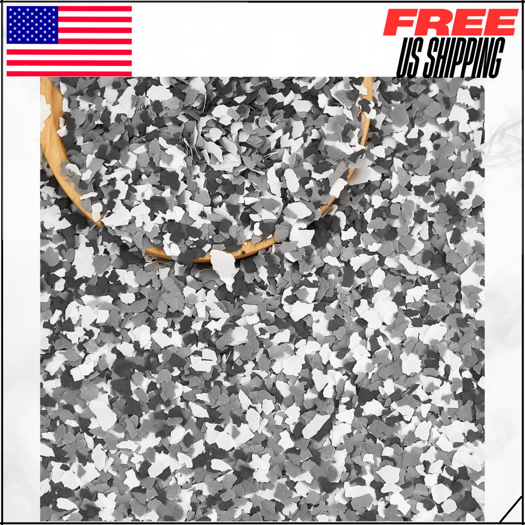 Epoxy Flakes Blend Color Chips Concrete Floor Coating Decorative Paint 3.08 LBS