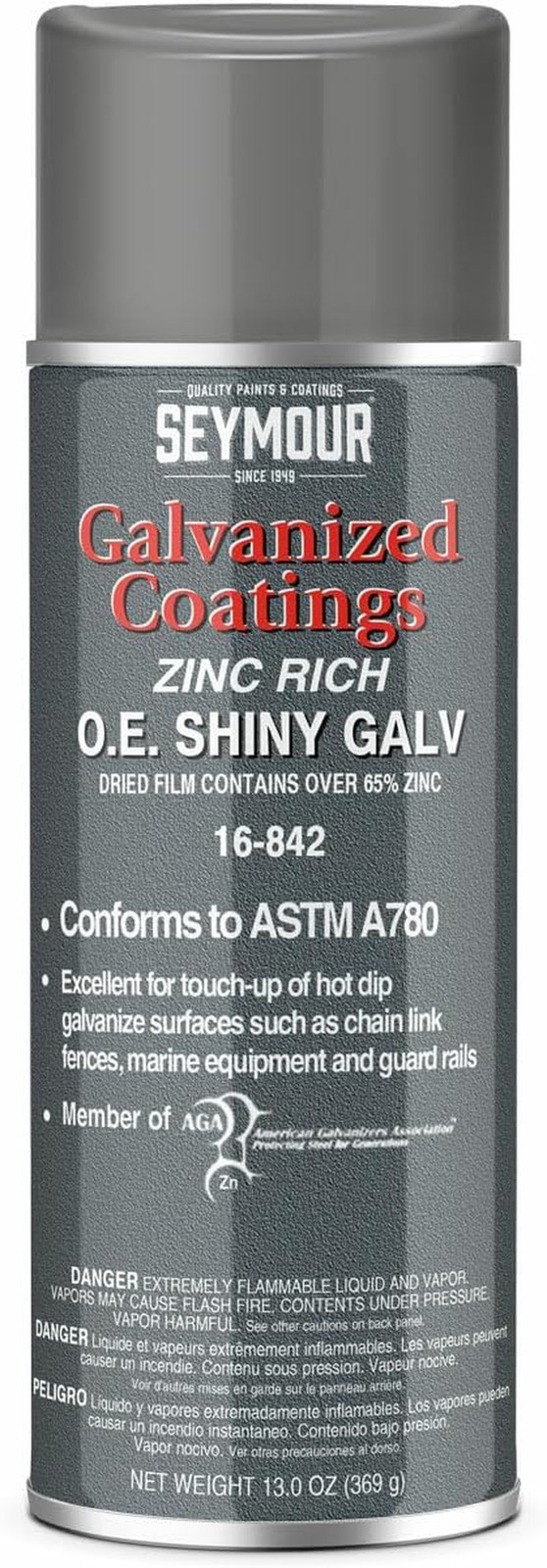 16-842 Galvanized Coatings Spray Paint, OE Shiny, 13 Ounce (Pack of 1)