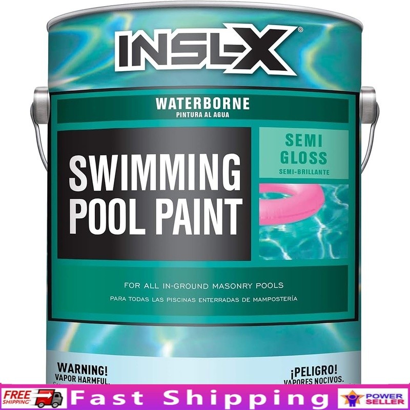 Black Acrylic Swimming Pool Paint Quick Dry Low VOC Semi-Gloss Masonry Coating