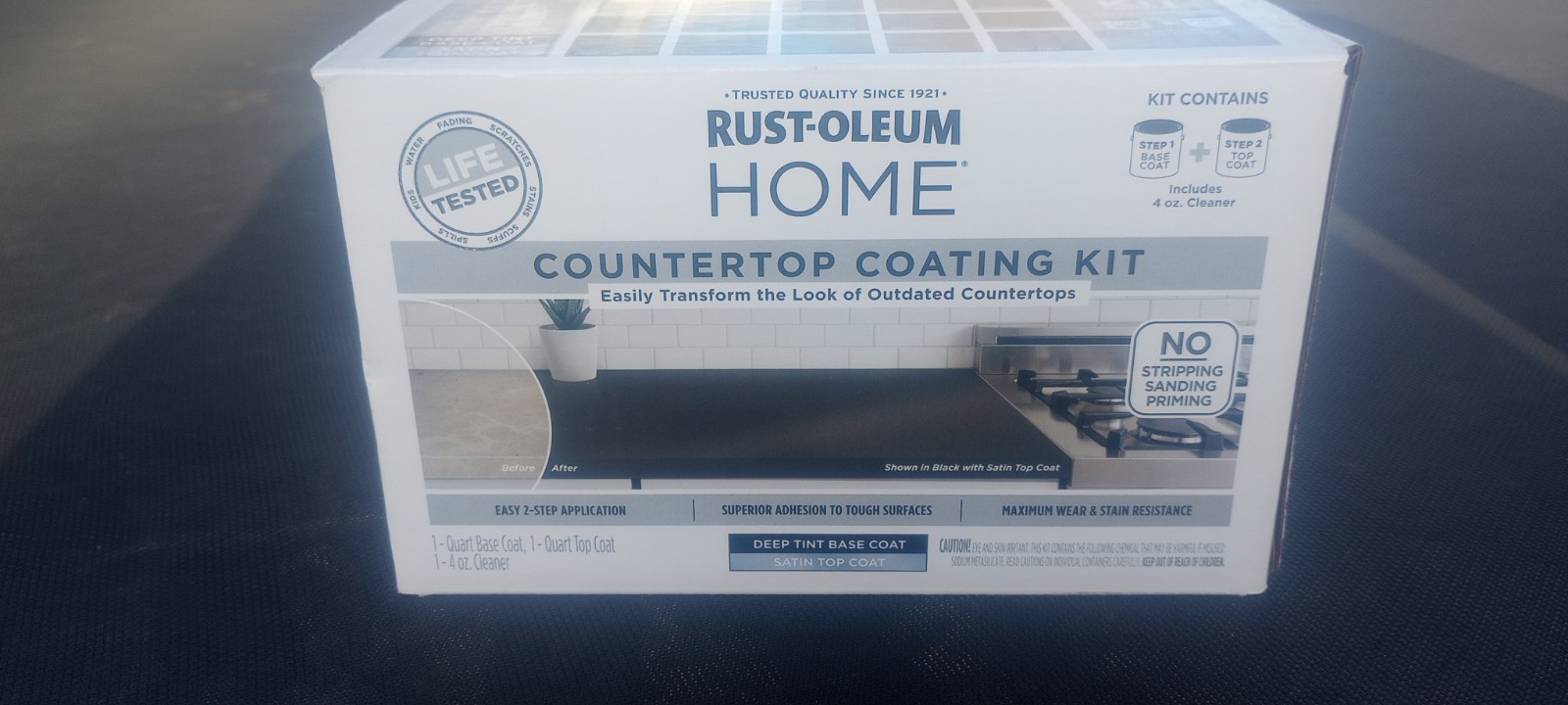 Rust-Oleum HOME Satin Deep Tint Base Acrylic Countertop Paint Kit