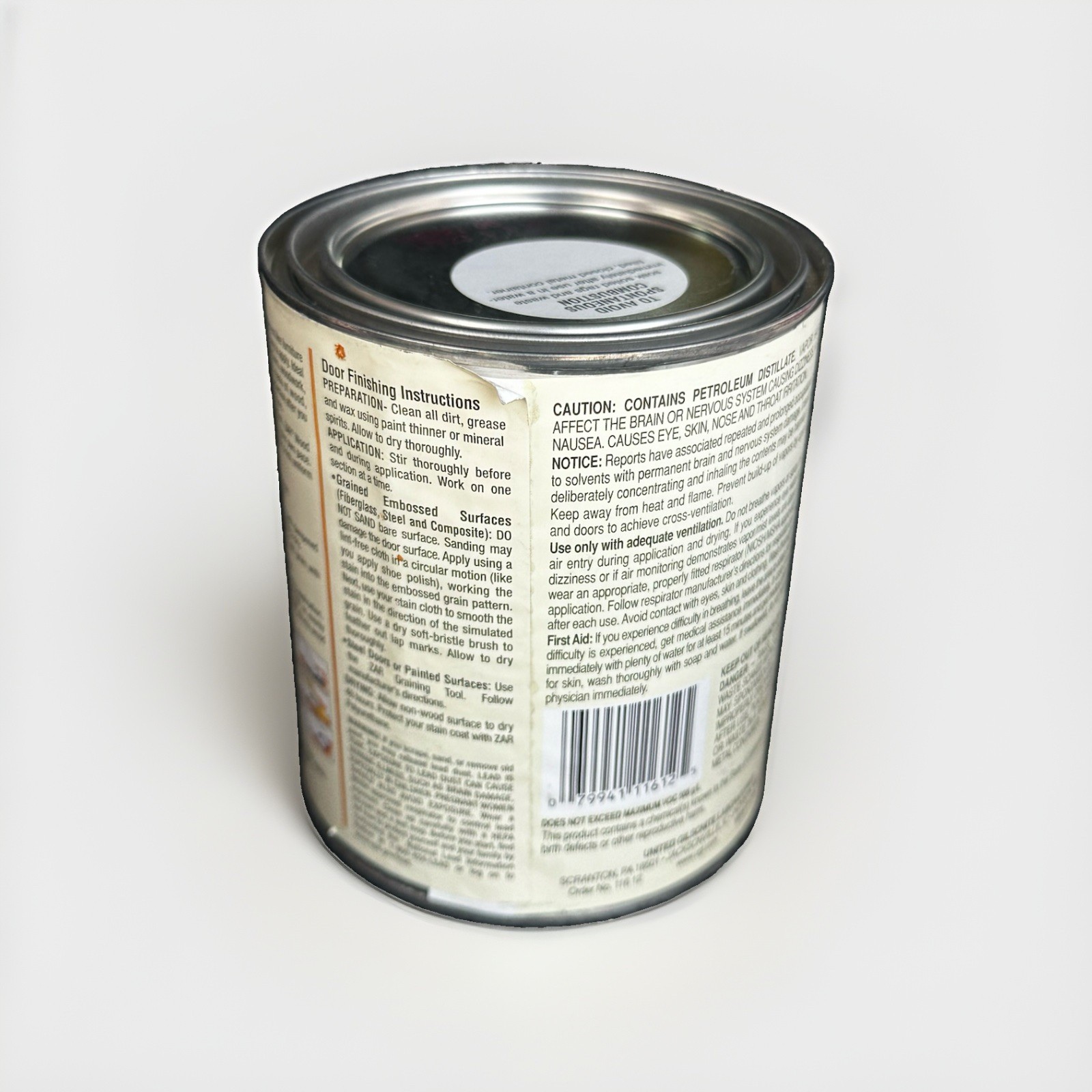 Zar Interior Stain 116 CHERRY Quart New Discontinued
