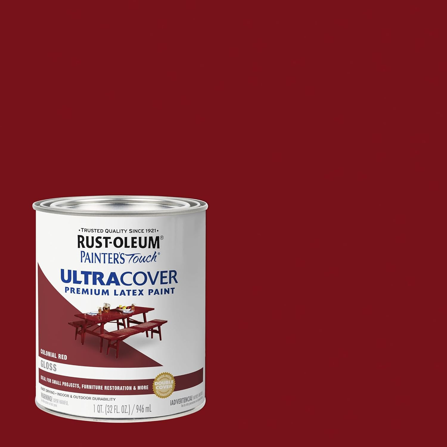 Painter’s Touch Gloss Enamel Paint, 1 Quart, Colonia