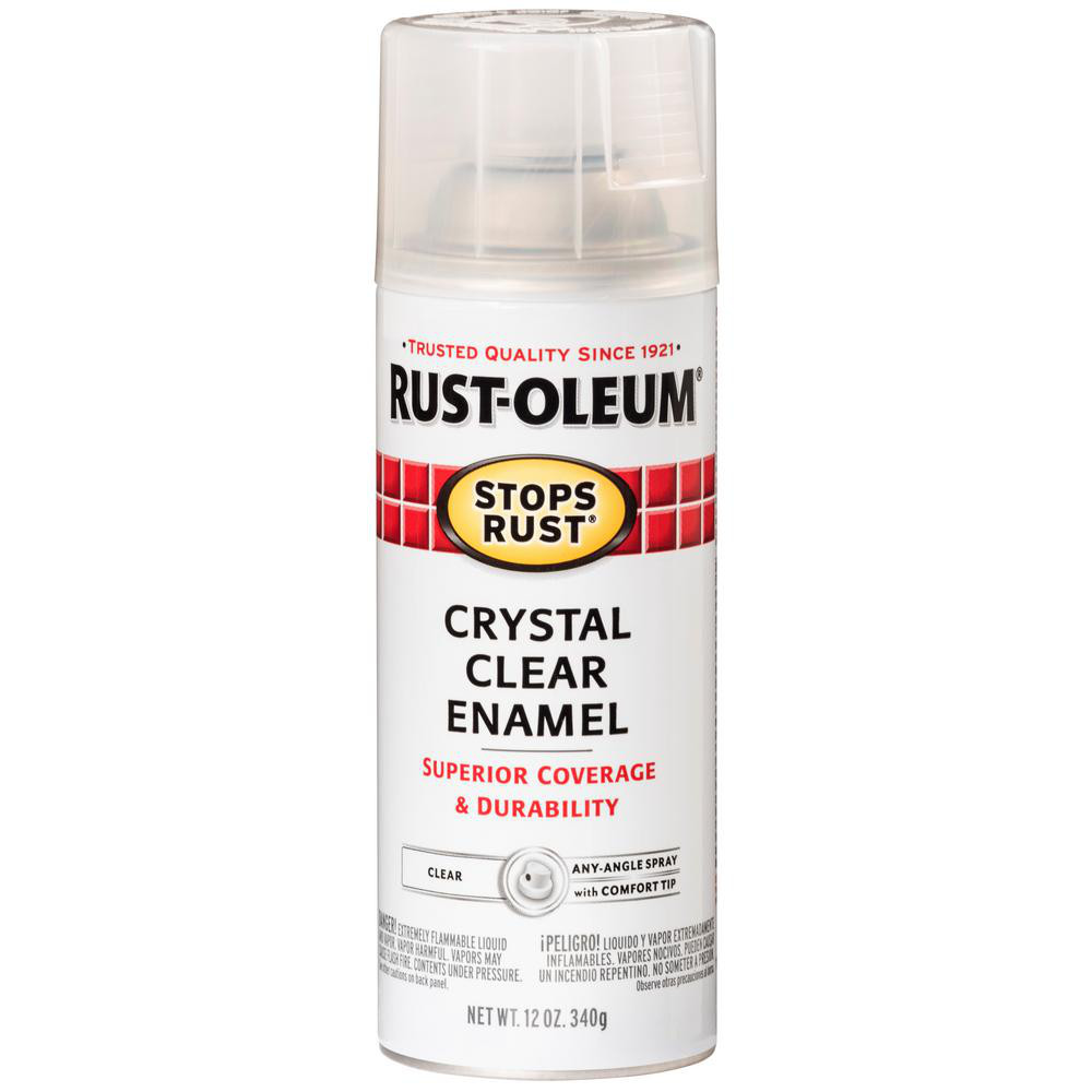 12 Oz. Protective Enamel Gloss Crystal Clear Spray Paint