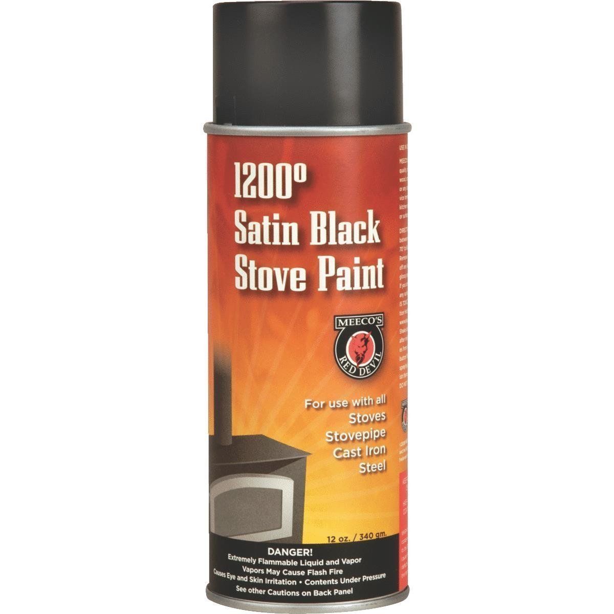Meeco’s Red Devil High Heat Spray Paint Black 2 Pack