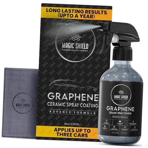 Graphene Ceramic Spray Coating – LAST SO LONG! Quick & Easy 9 Fl Oz (Pack of 1)
