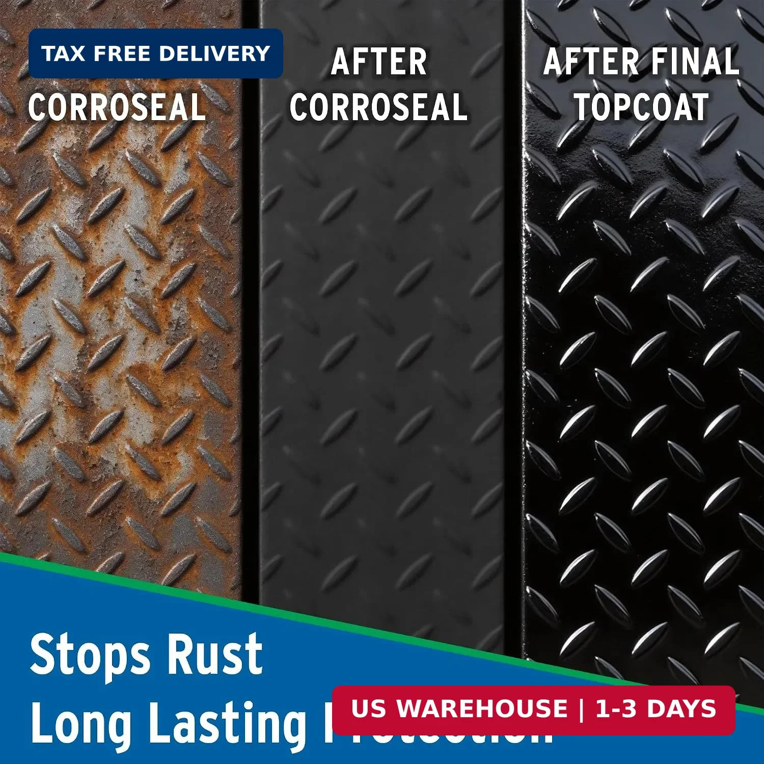 Corroseal-82320 Water-Based Rust Converter Metal Primer, Rust Converter – 1 Qt