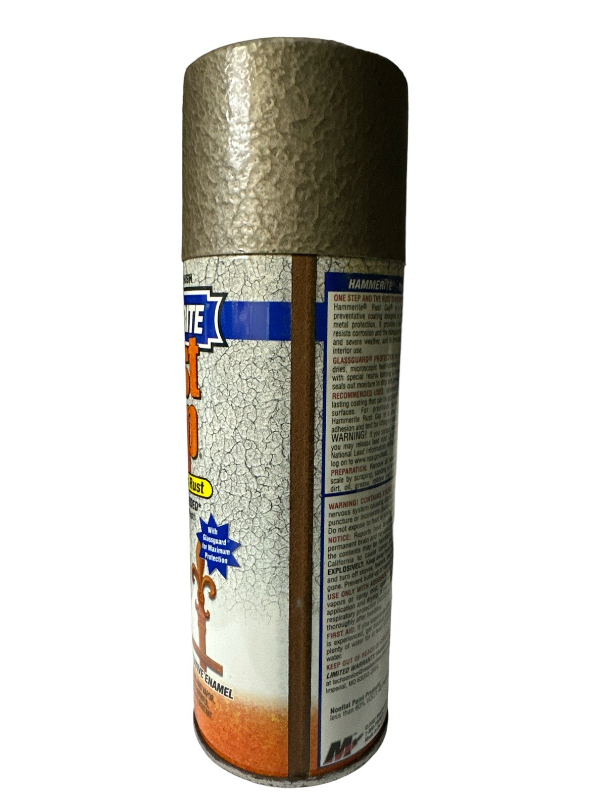 Hammerite Hammered Finish Rust Cap Bronze Spray Paint 12 Oz. READ
