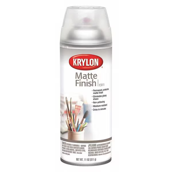 Industrial Spray Paint, Crystal Clear, Matte, Solvent, 11 oz K01311007