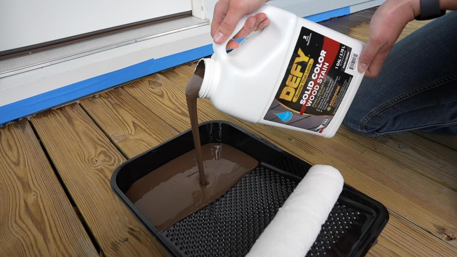 #1 Deck Premium Advanced Solid Color Outdoor Wood Stain and Sealer in One – Wate