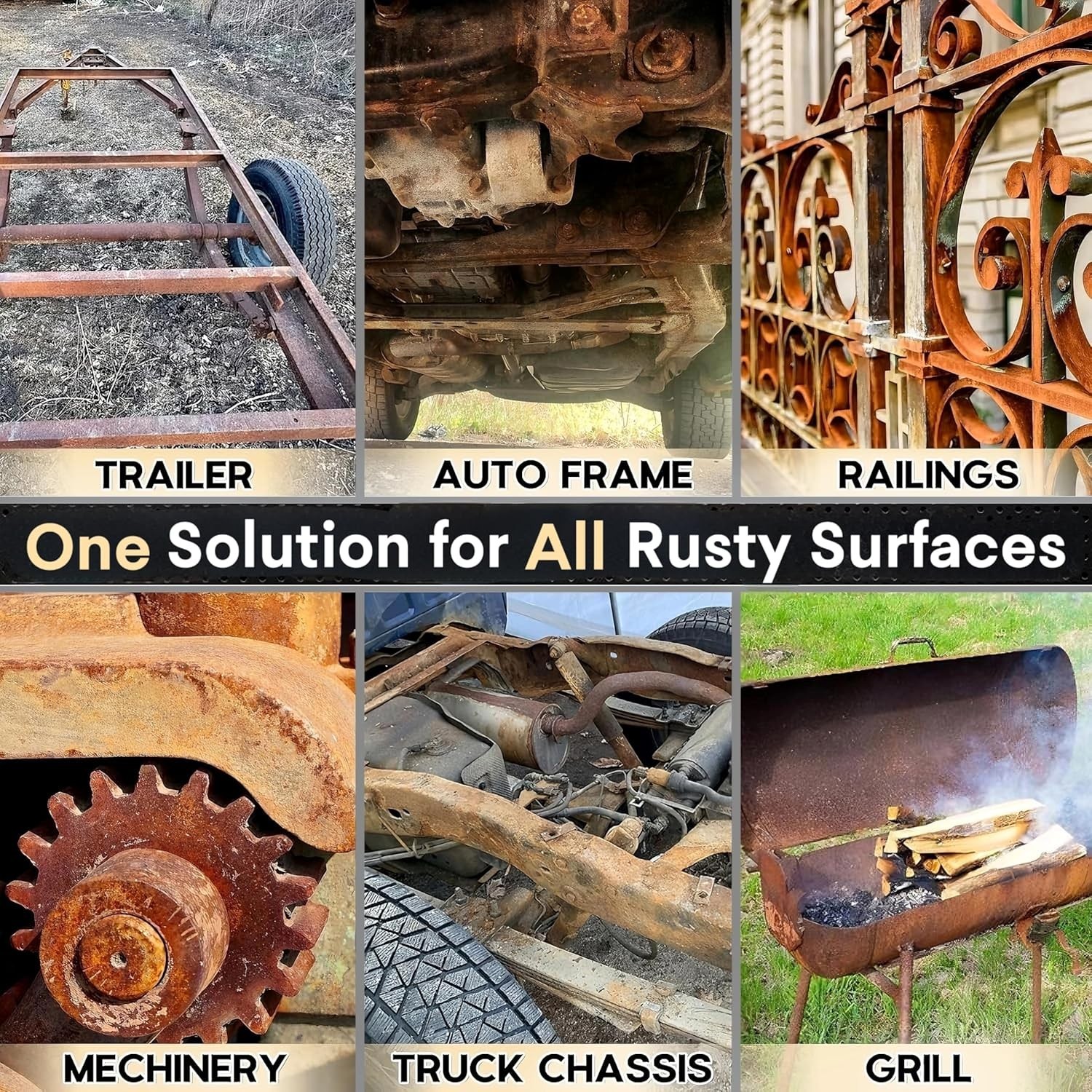 Ultra 2-in-1 Rust Converter Paint & Metal Primer, 35 oz Heat-Stable Rust Refo…