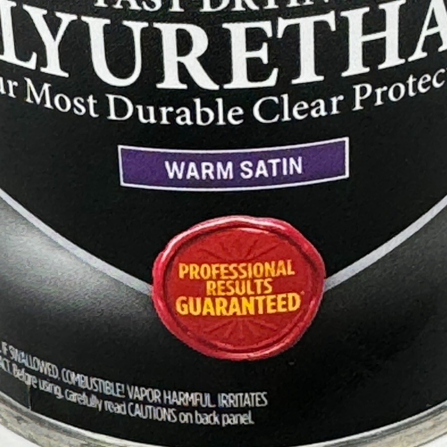 Minwax Fast Drying WARM SATIN Polyurethane Protective Wood Finish 1/2 pt NEW