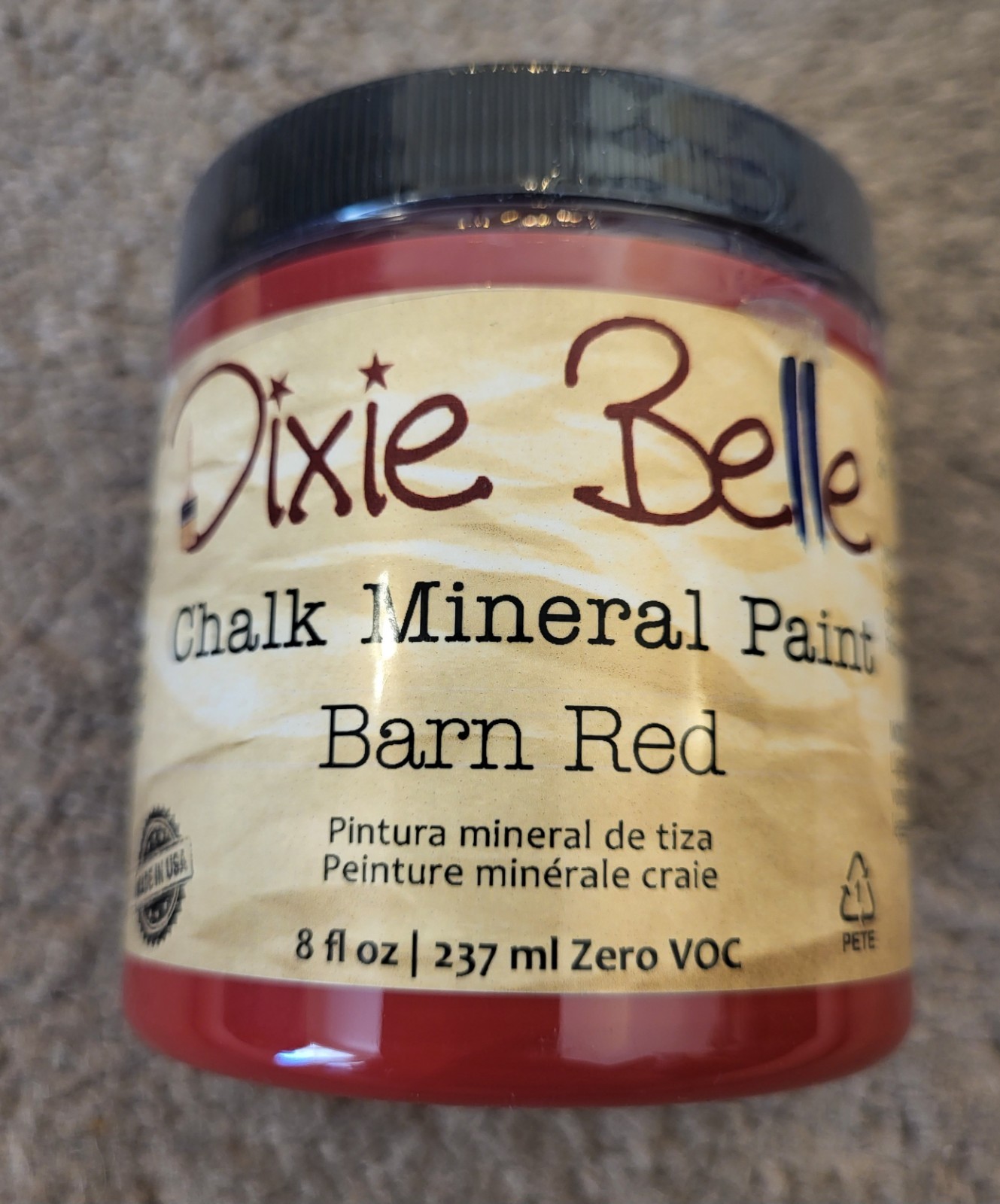 Dixie Belle Chalk Mineral Paint BARN RED 8 oz NEW