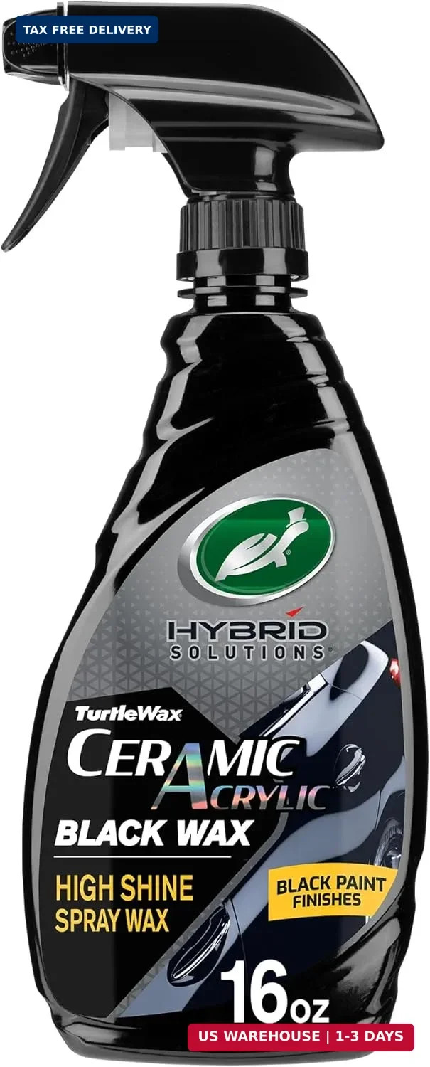 Turtle Wax Hybrid Solutions Ceramic Acrylic Black Car Wax Spray, Restores Appera