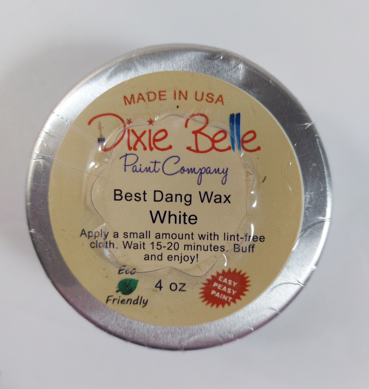 Dixie Belle Paint Company Best Dang Wax White 4oz Furniture Finish