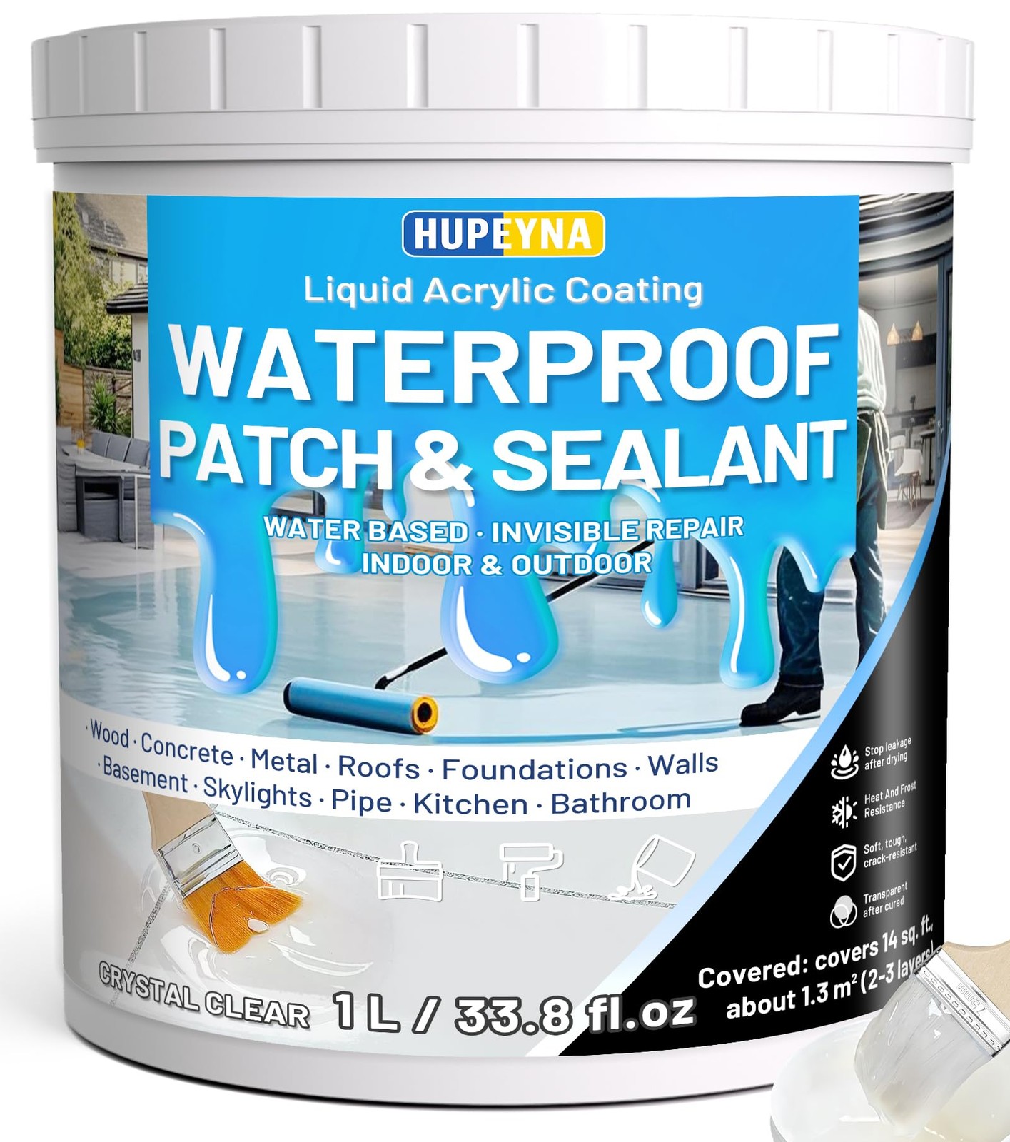 Hupeyna Liquid Waterproof Sealant, Invisible Water Proof Agent, transparent
