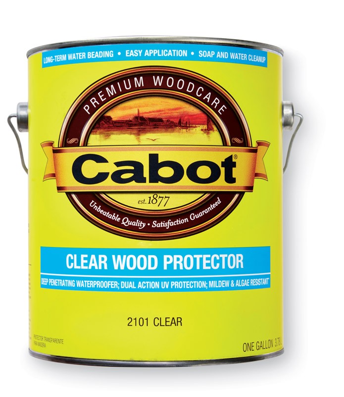 Cabot Stain Water Based Finish: Flat Clear Container Size Gl Low Voc (Pack of 4)