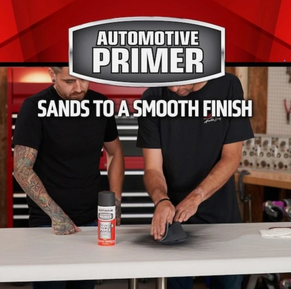 Rust-Oleum 249418 Automotive Sandable Primer Spray, Black, 12 Oz (6 Pack)