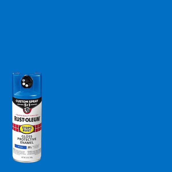 Rust-Oleum 376896 Rust Preventative Spray Paint, Sail Blue, Gloss, Solvent, 12