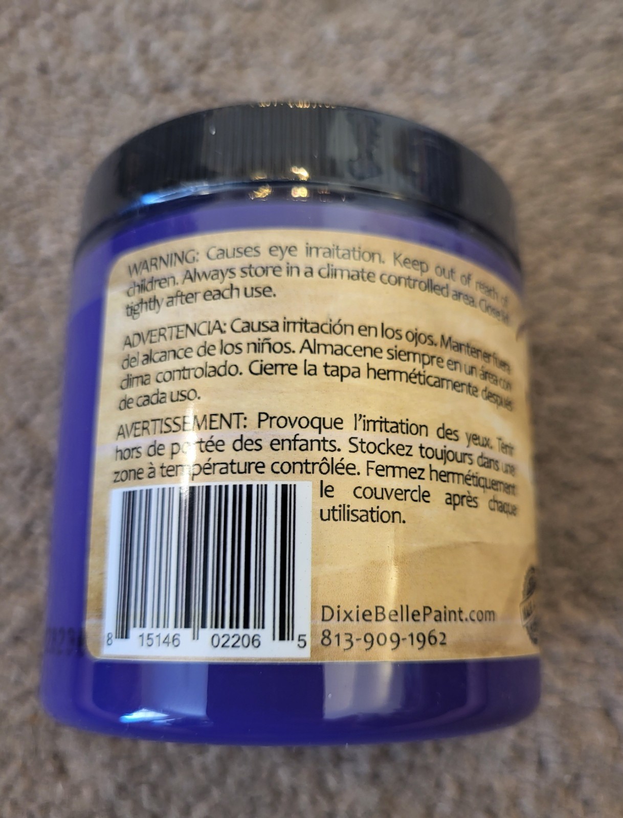 Dixie Belle Chalk Mineral Paint AMETHYST Purple 8 oz NEW