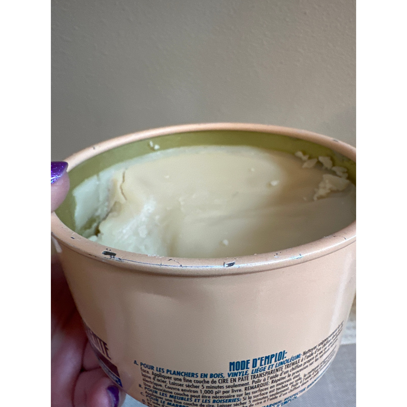 Older Trewax -Clear Paste w Carnauba for Floors Furniture Woodwork 75% full