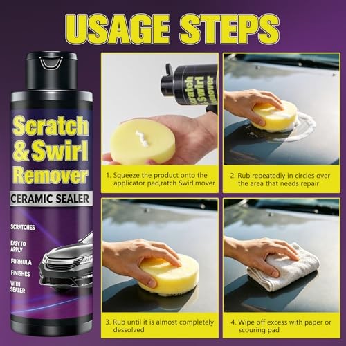 Upgraded Car Scratch Remover Kit, Scratch Remover Wax for Vehicles, Universal