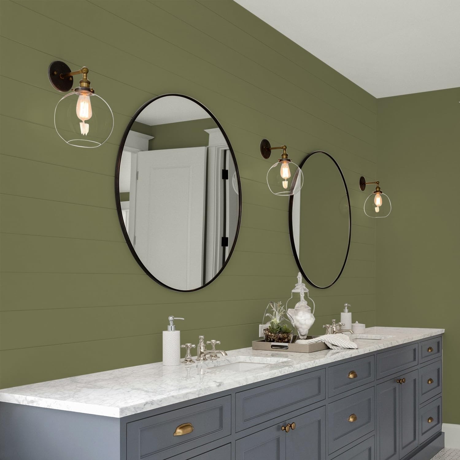 Glidden Total Interior Wall Paint Premiumr All-In-One Gratefully Grass/Green