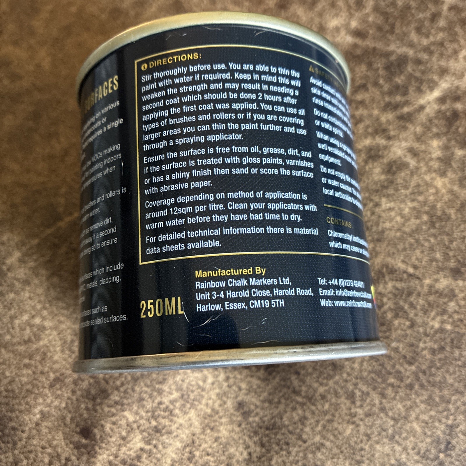THE ONE Paint and Primer: Dark Grey, Satin 8.5oz – House Paint -Lot of 6