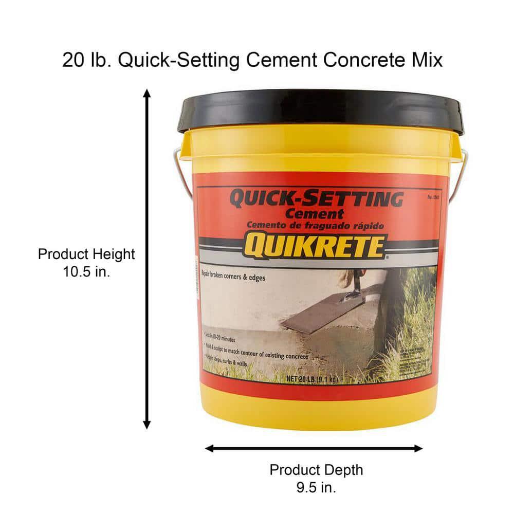20 lb. Quick-Setting Cement Concrete Mix