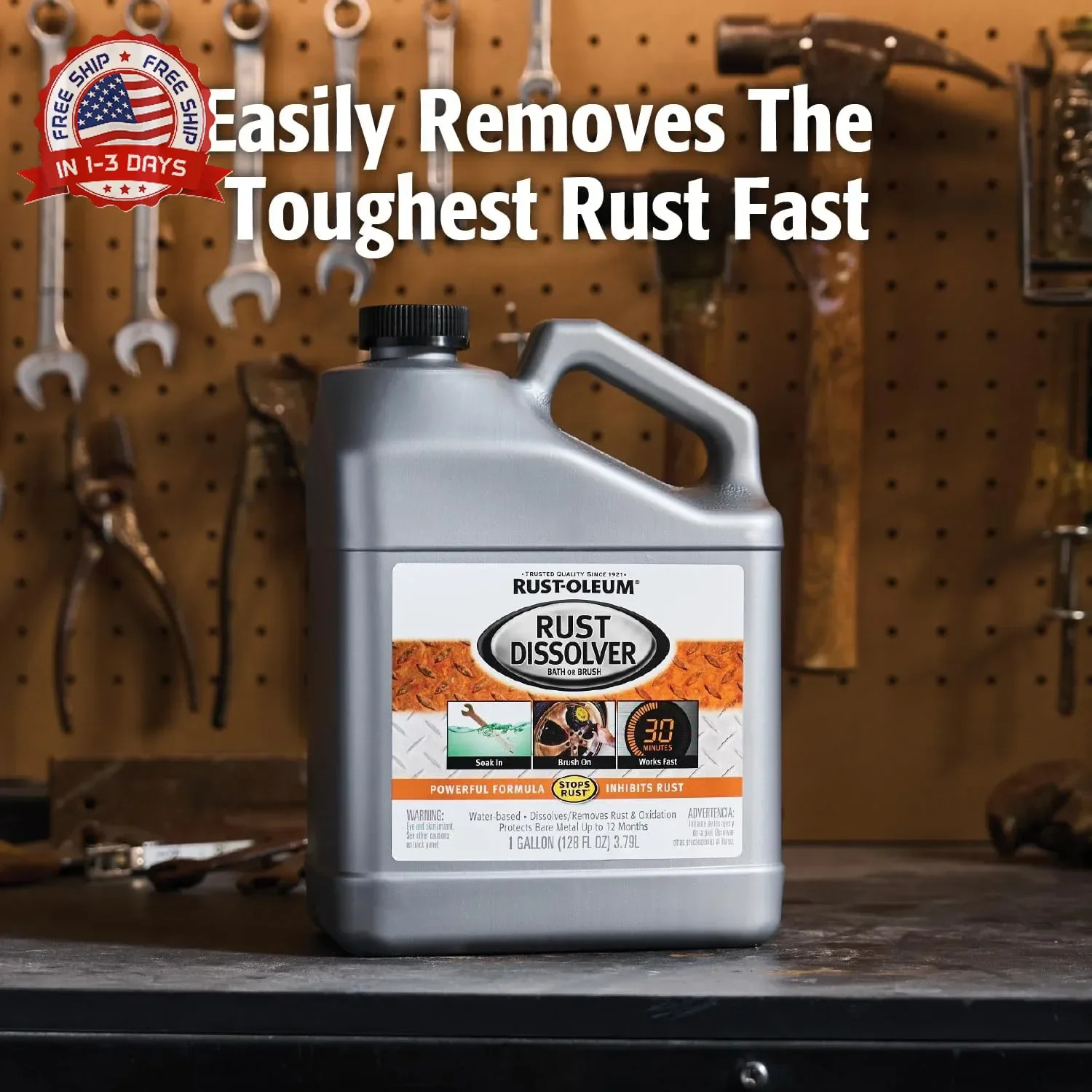 Rust-Oleum Rust Dissolver Soak & Bath | Heavy-Duty Corrosion Remover for Metal T
